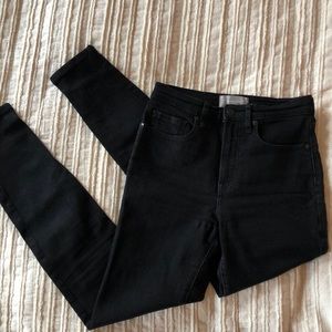 Everlane Black Authentic Stretch High Rise Skinny